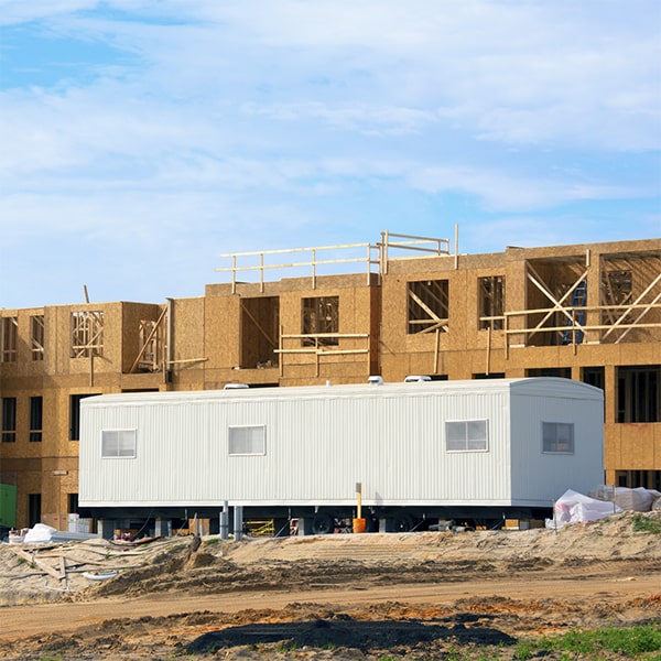 construction site office trailers are designed to be easily transported and relocated to different areas of the construction site as needed